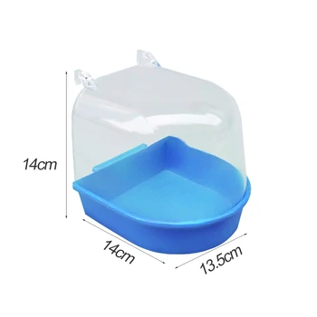 Parrot Bird Bathtub Parrot Bathing Supplies Bird Bathtub Cage Pet Supplies Bird Bath Shower Standing Bin Wash Space 5