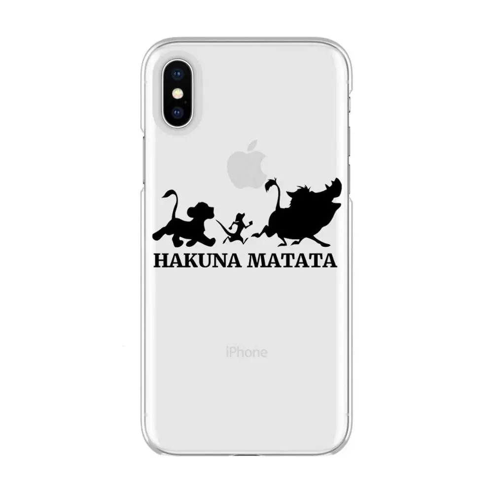 TPU Чехол для iPhone MAX, XR, XS, X10, 6, 6 S, 7, 8 Plus, 11 Pro, MAX,, акварельный рисунок, Король Лев, HAKUNA MATATA, мягкий ТПУ чехол для задней панели телефона - Цвет: TPU
