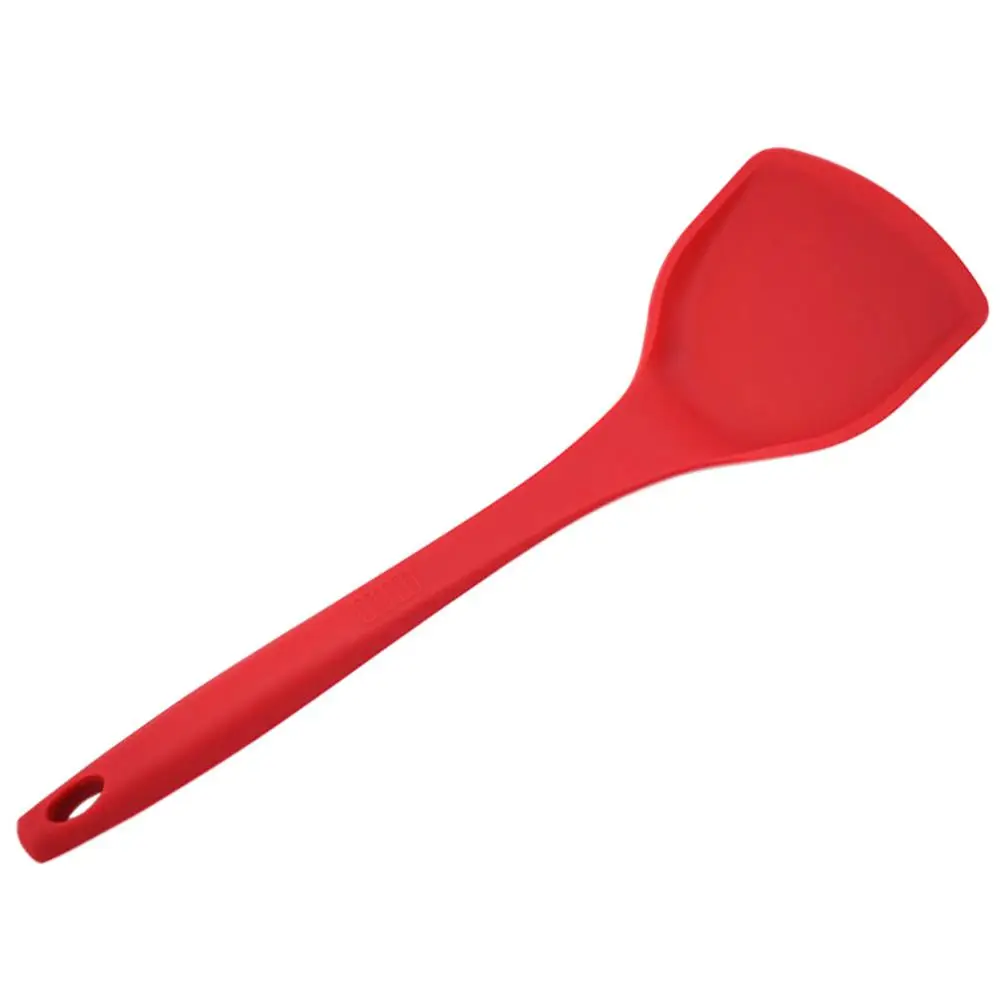 Кухонный пищевой силиконовый жаровой устойчивый крем-масло для торта шпатель инструмент для выпечки - Цвет: Красный