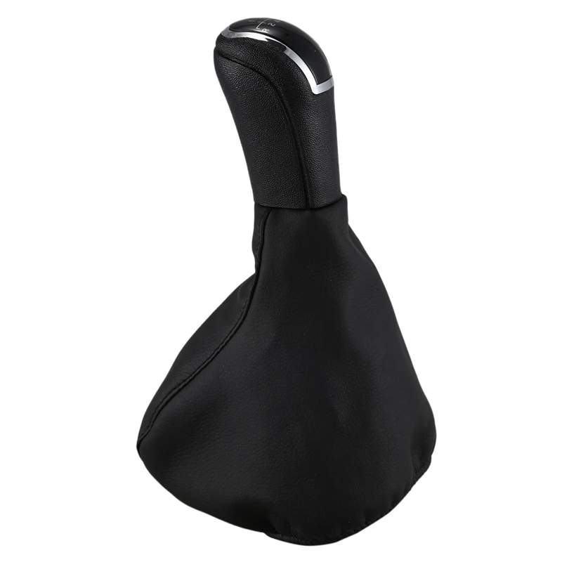 6 Gear Car Shift Gear Knob with Leather Boot Cover Case for Mercedes Benz C Class W203 S203 Classic Avantgarde Elegance with PU