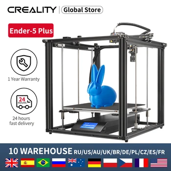 Online CREALITY 3D Ender-5Plus Drucker Dual Z-Achse Marke Power Große Druck Größe Mit BL Touch Nivellierung Lebenslauf Print Filament Sensor