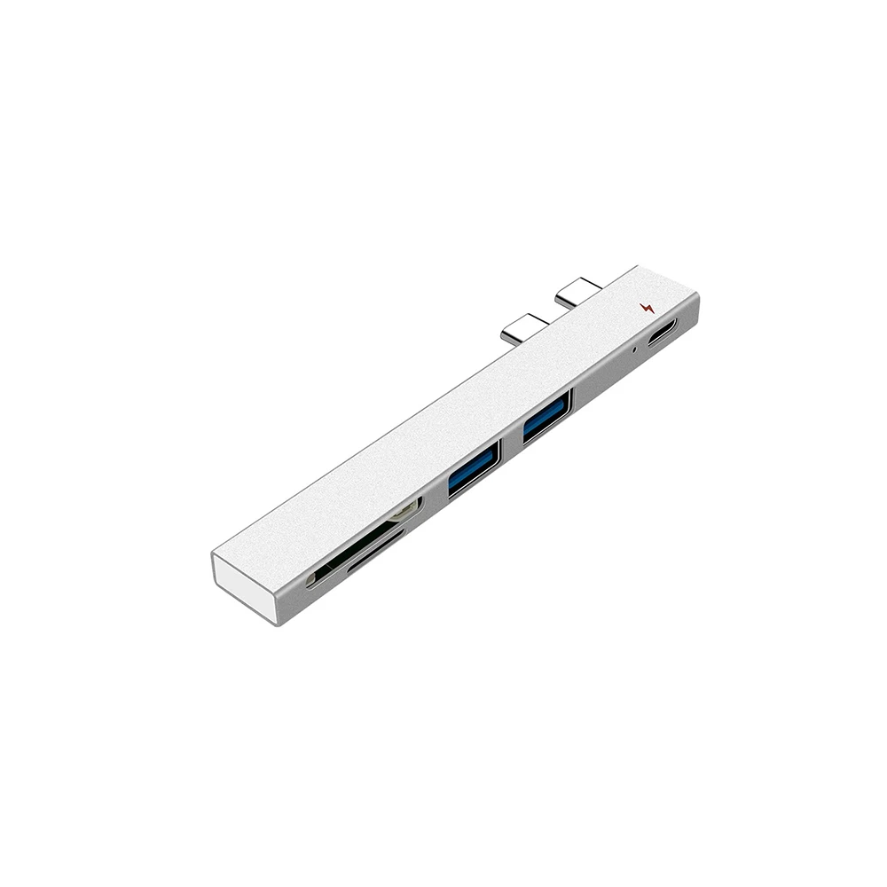 XW04747 7 в 1 USB 2,0 кард-ридер адаптер type C кабель SD/Micro SD TF подключение камеры смарт-карта памяти для Macbook Pro type-C порт - Цвет: XW04747