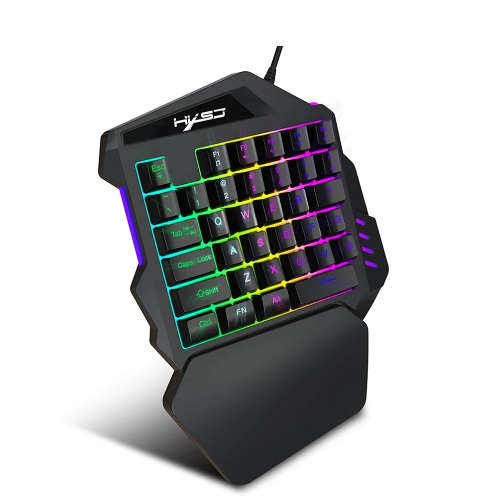  VTIN 1.6m 35Keys One-Handed Keyboard Gaming Wired Keyboard and Keypad with LED Backlight Game LOL/D