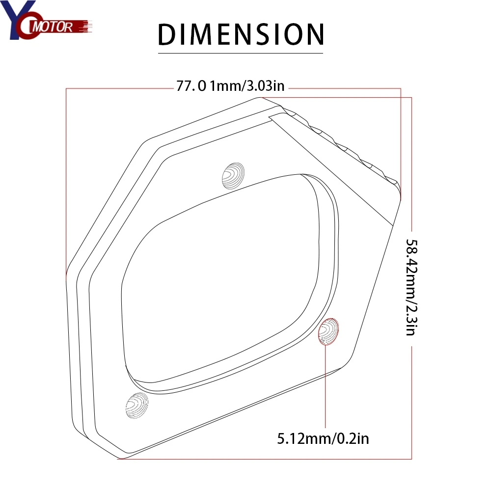 CNC Подножка для мотоцикла с боковой опорой, выдвижная пластина, боковая подставка для HONDA NC700 Integra NC700S NC 700S 2012- 2013