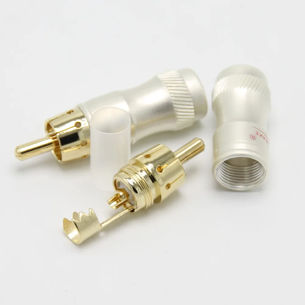cabo de audio banhado ouro plugue 05