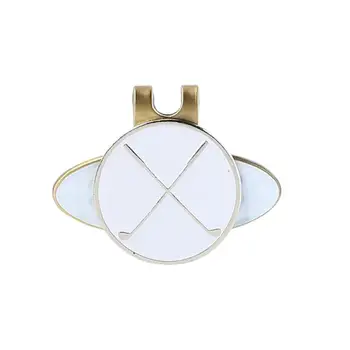 

Durable Hat Clip Portable Delicate Design Golf Ball Mark Magnetic Golf Hat Visor Clips Clamp Set Cap Clip with Golf Marker