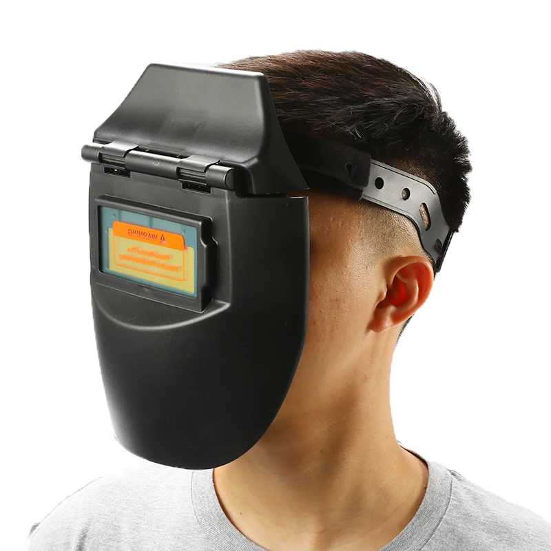 

New Solar Automatic Darkening Photoelectric Safety Welding Mask Flat Flip Half Helical Welder Mask Helmet for Welding