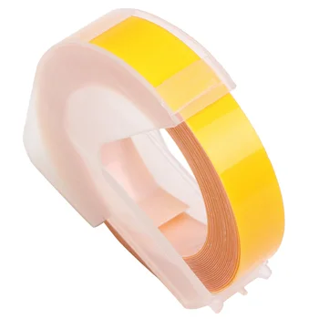

Stylish Label Tape 3D Printer Replacement Tape Embossing Manual Label Tape for Daily Use Label Printer (Yellow)