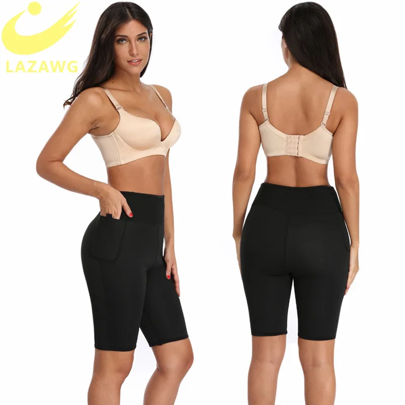 LAZAWG Neoprene Sauna Shorts with 