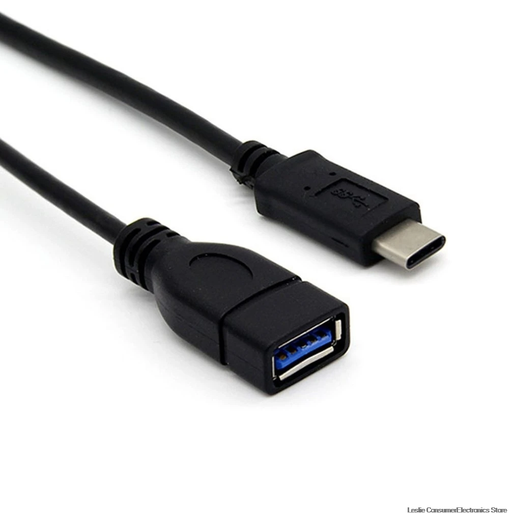 1 шт. OTG кабель USB-C 3,1 Тип C "папа" в USB "Мама", 3,0 Тип Женский OTG адаптер конвертер кабель Шнур кабель для передачи данных для u-диска, новинка