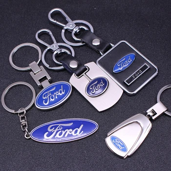 

personalized gift car keychain pendant for Ford badge metal key chain men and women waist hanging 4s shop auto accessories