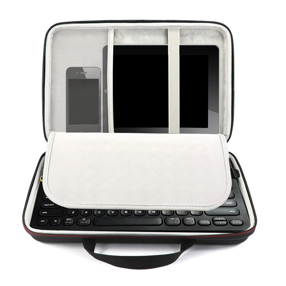 Защитная клавиатура EVA чехол для переноски износостойкая портативная дорожная сумка для хранения на молнии Противоударная с ручкой для logitech K480