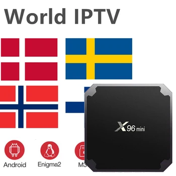 

World IPTV box X96 Mini Android 7.1 tv Box best for Europe Belgium Nordic Dutch Israel Germany tv box only no app included