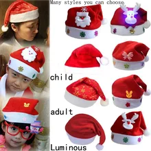 Новинка года, декоративная шапка для взрослых и детей, Рождественская шапка, шапка Санта-Клауса/оленя/снеговика