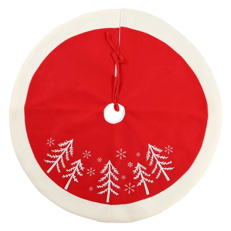 

90cm Christmas Tree Skirt Xmas Tree Apron Holiday Home Party Decorations Xmas Tree Mats Skirts Supplies Decoration