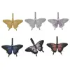 Anztilam Hip Hop Color Butterfly Pendant Necklace Full Iced Out AAA Cubic Zirconial For Men Women Jewelry Gift 5