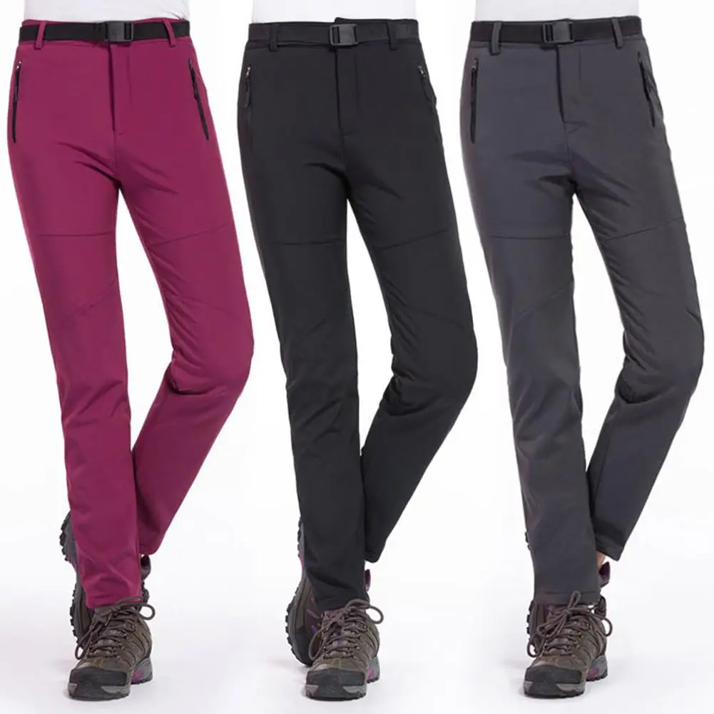 Women Winter Quick Dry Pants Trekking Mountain Climbing Thick Warm Ski