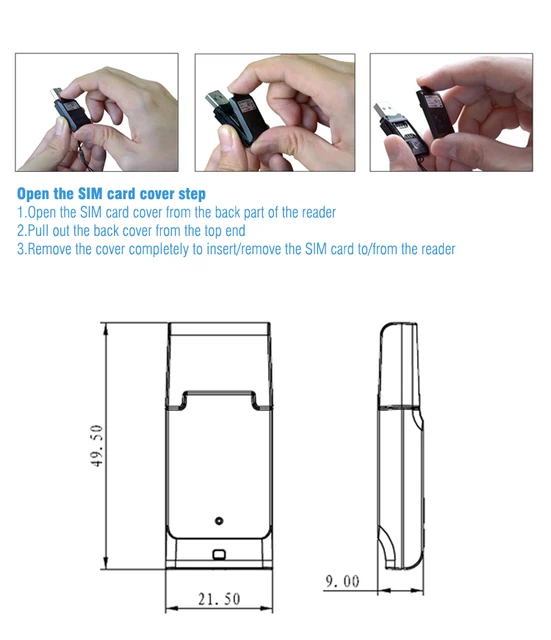 Lecteur carte sim - acr39t-a3