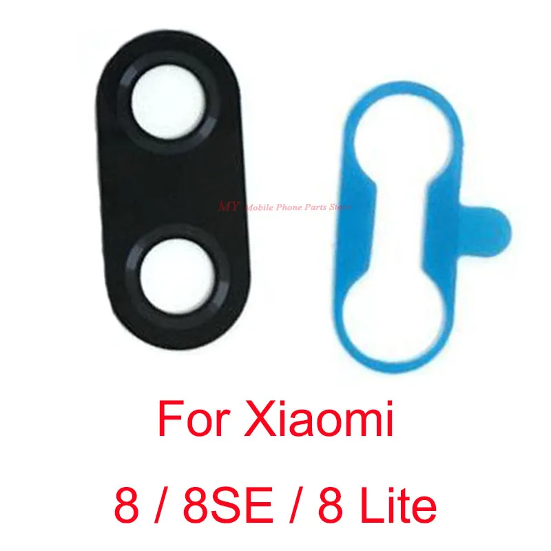 2 шт. задняя крышка для объектива Bcak Xiaomi Mi 8 MI8 Lite Mi8 Se 8SE Молодежная камера Стекло с