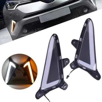 

2pcs Turn Signal Car Daytime Running Light Replacement Brake Led Left Right Flashing Refit ABS Accessories Front For CHR 16-19