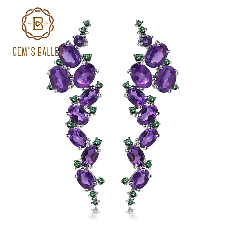 gem's-ballet-925-sterling-sliver-978ct-natural-amethyst-gemstone-clip-earrings-vintage-gothic-punk-earrings-for-women-party