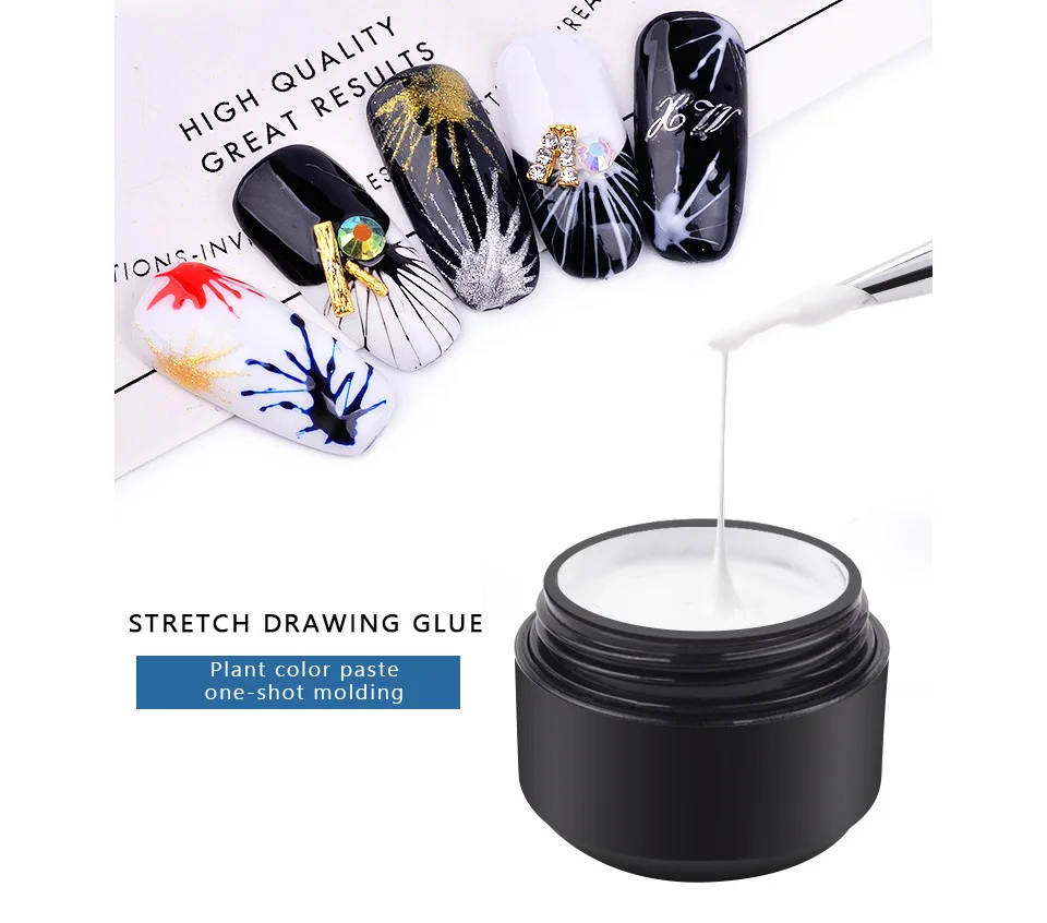5ml Nail Spider Gel Painting Creative Nail Art UV Gel Wire Drawing Elasticity Point Line Soak Off Gel Spider Varnish