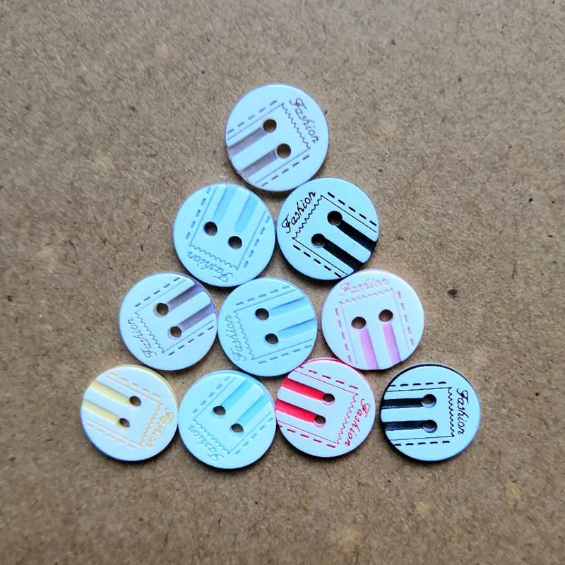 Resin Sewing Buttons Scrapbooking Round Two Holes 12mm Dia. 50 PCs Shirt Button Costura Botones decorate bottoni botoes | Дом и сад