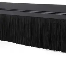 ABSS-1pcs дверная Нижняя сканирующая h-образная основа из алюминиевого сплава черная щетка