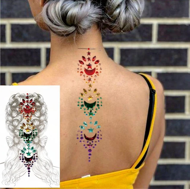 Women Crystal Hair Sticker Jewels 3D Diamond Face Body Temporary Tattoos  Wedding