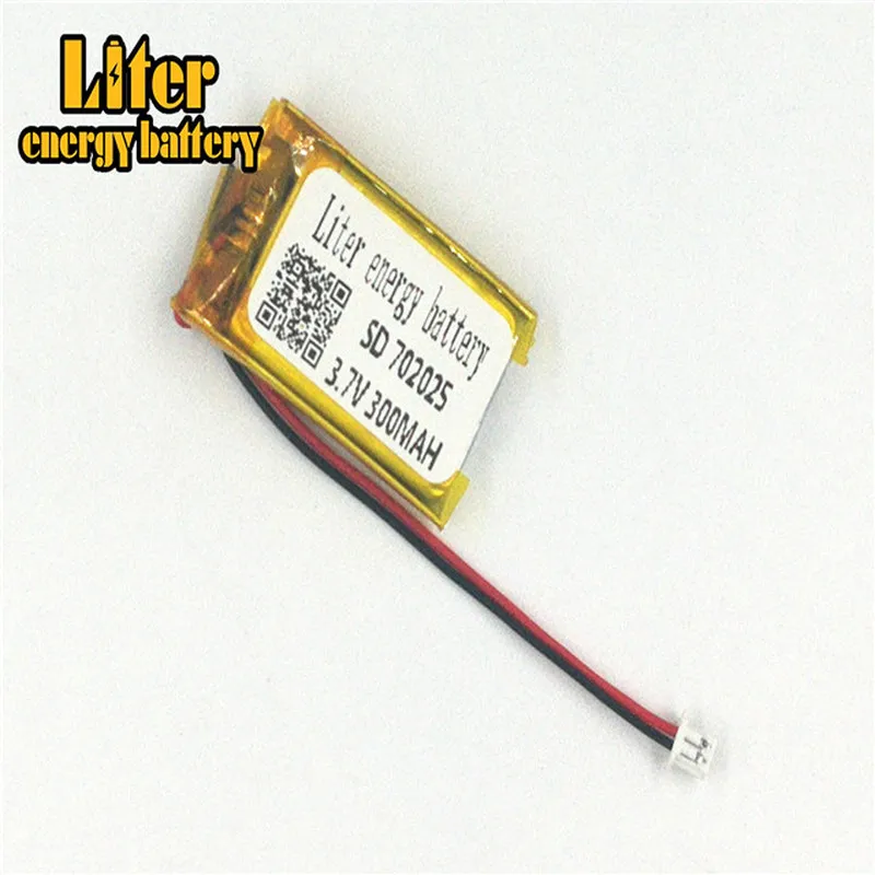 Вилка 1 25-2 P 702025 300mah 3 7 v аккумуляторная батарея lipo Солнечная зарядка для литиевого