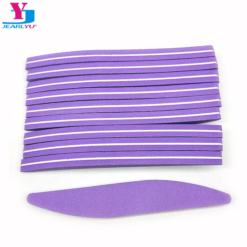 

20Pcs Professional Nail File Sponge 100/180 Buffer Block Crescent Moon For Manicure UV Gel Varnish File Sandpaper Tool Nail File