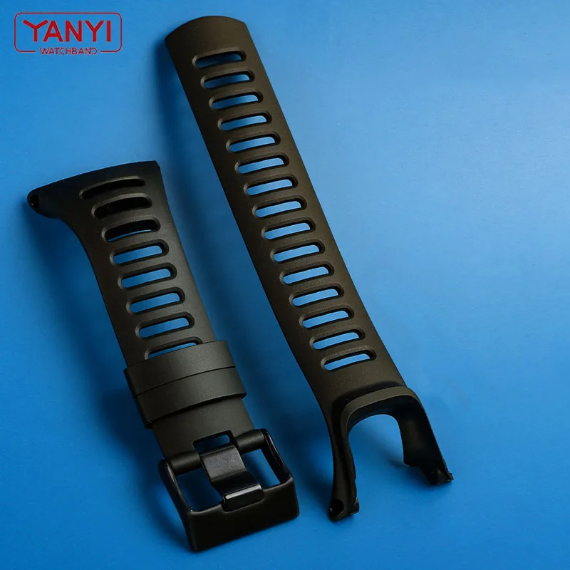 Flexible Rubber Watchband Replacement Strap