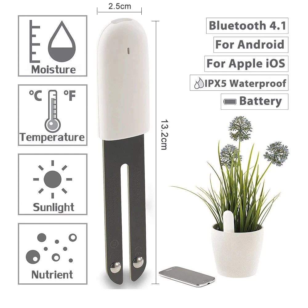 Global Version HHCC Flower Monitor Garden Care Grass Soil Water Fertility Smart Tester Sensor Flower Gardening Detector