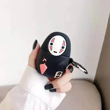

For Airpod 1 2 Case Cute Cartoon No Face Man Umbrella Japan Anime Earphone Case For Apple Airpods 2 Case Cover Protect Funda