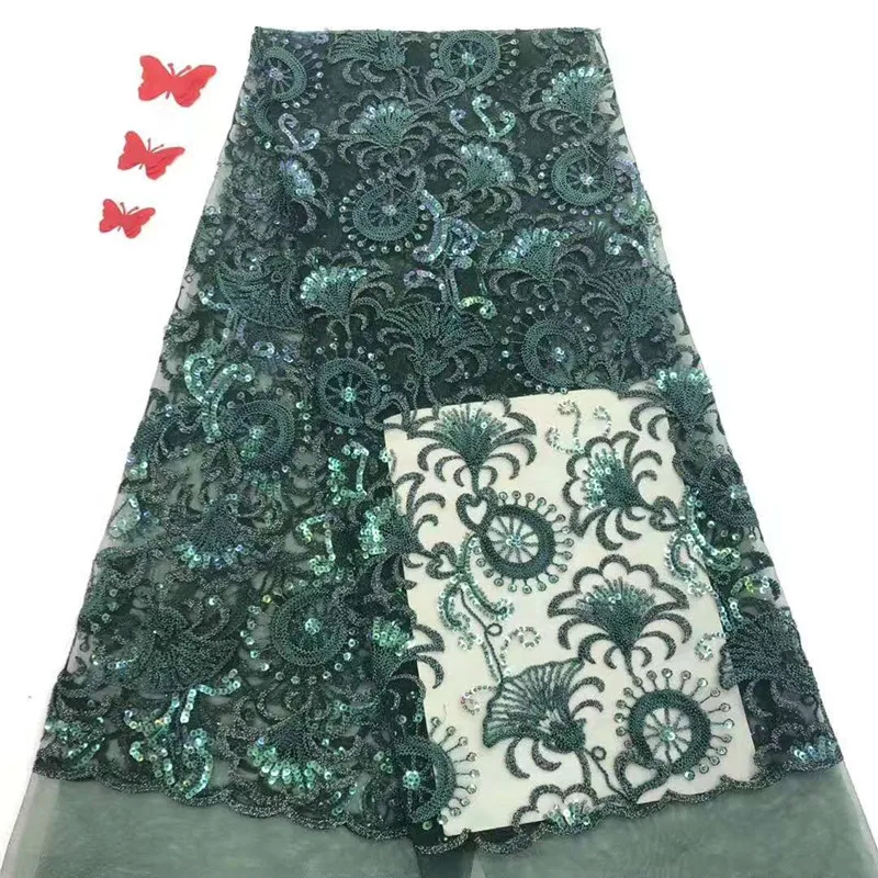 

Allover strong Korea stones Silk Soft French Lace Mesh net lace African tulle fabric Super Rich top quality 5 yards per piece