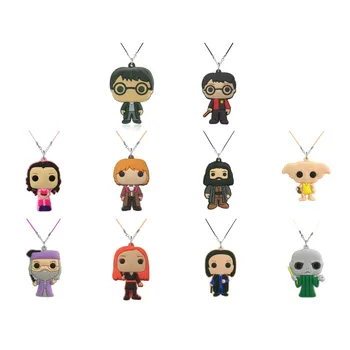 

1pcs Pvc Cute Magic moive Figure Pendant Necklace Master College Rope Chain Kids Accessory Fashion Charm Jewelry