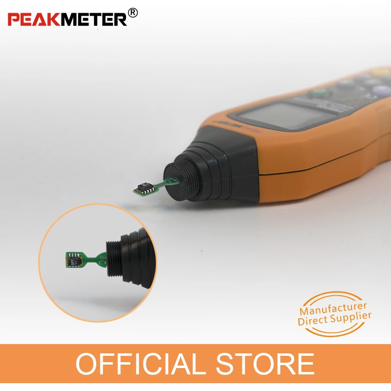 PEAKMETER PM6508 цифровой термометр для измерения температуры и влажности, гигрометр, метеостанция
