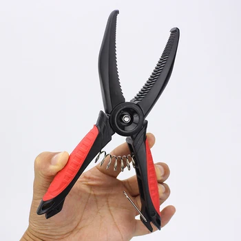 

Fishing Plier Grabber Grip Holder Tackle Portable Control Clamp Rubber Handle Ergonomic Non Slip Tool ABS Spring Accessories