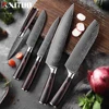 XITUO 1-5PCS set Chef Knife Japanese Stainless Steel Sanding Laser Pattern Knives Professional Sharp Blade Knife Cooking Tool 1