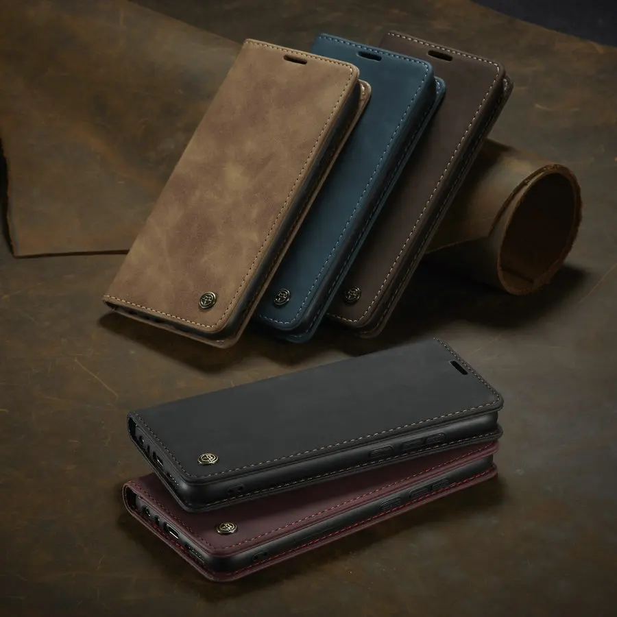 CaseMe For Redmi Note 8 Retro Magnetic Wallet Leather Case For Xiaomi Mi 9 9T K20 K20Pro Note 8Pro Luxury Flip Protective Cover case for xiaomi