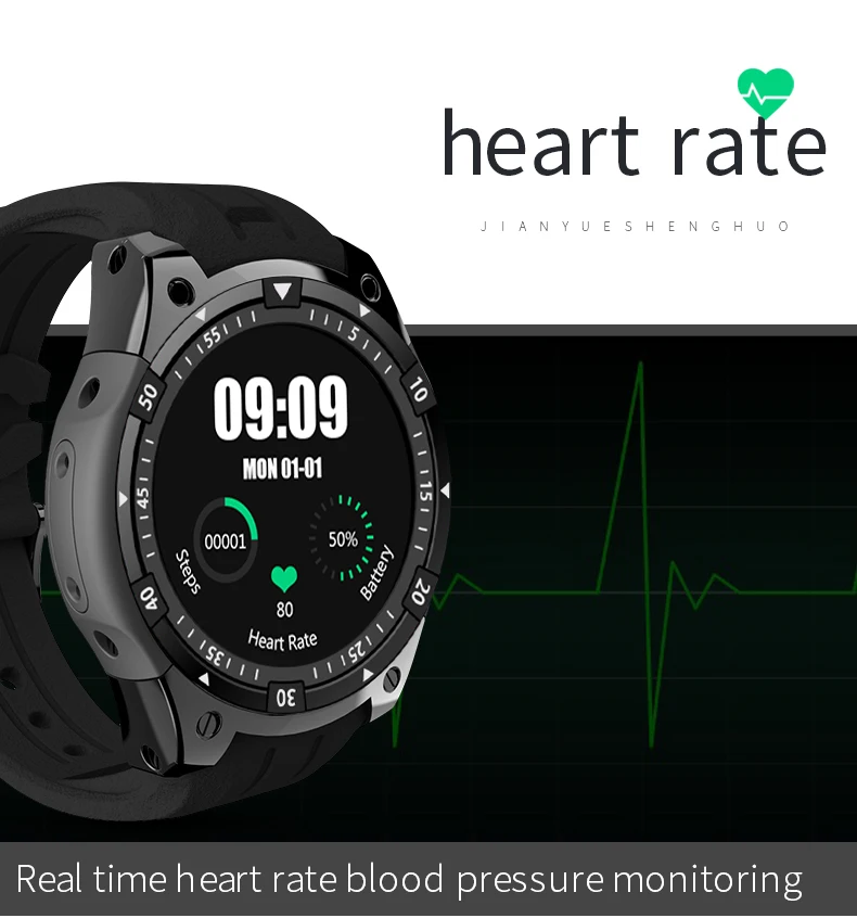 YOCUBY 3G Bluetooth Smart Watch Men X100 Android 5.1 OS Heart Rate SIM Card Smart Watch Fitness Tracker Smart Phone Wristband