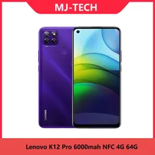 Lenovo K12 Pro Lemon K12 Pro 4G 64G 6.8"HD+  Snapdragon Octa-core Android 10 64MP Fingerprint 6000mAh NFC Mobile Phone