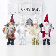 4 шт./компл. Рождество Санта Клаус кукла игрушка Рождественская елка супермаркет торговый центр домашнее шоу окно организовать украшения Рождественский подарок
