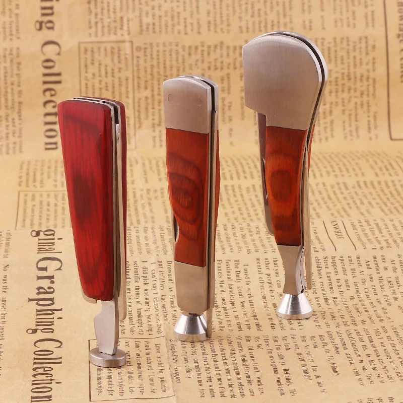 Fumo Di Tabacco 3In1 Legno Rosso Tubo In Acciaio Inox Per La Pulizia Alesatori Tamper Strumento Tubi Di Tabacco Accessori Cleaner Tool Di Pulizia