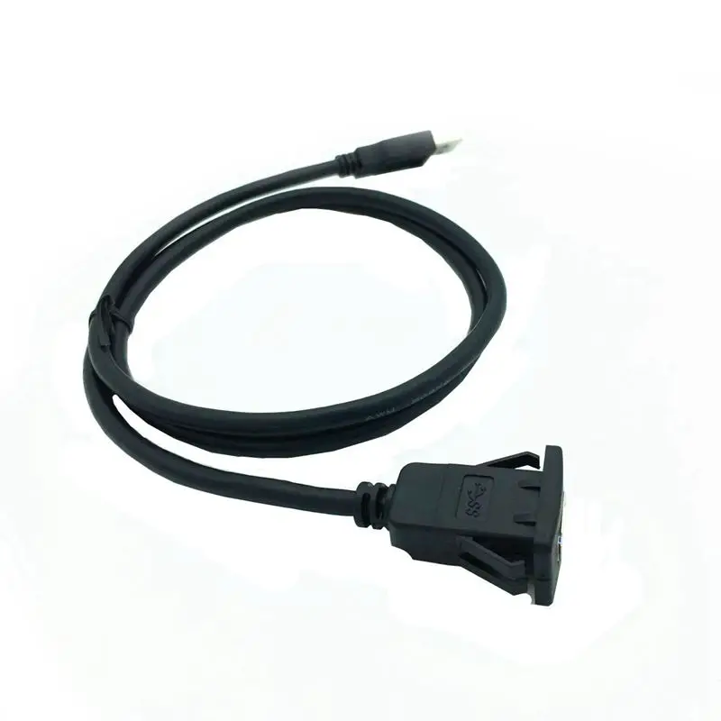 USB 3,0 папа-мама AUX флеш-Панель Крепление Удлинительный кабель для автомобиля Грузовик Лодка мотоцикл приборная панель