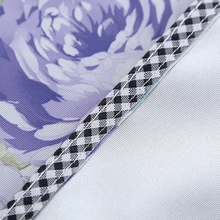 Household Durable Drum Washing Machine Cloth Dust Cover Waterproof Peony Purple Practical High Quality