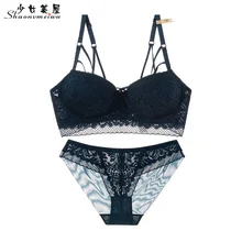 Shaonvmeiwu красный benming year кружевной бюстгальтер с тонким нижним бельем собирает сексуальную грудь
