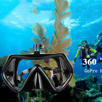 

Beach Anti Fog Underwater Snorkeling Diving Tempered Glass Scuba Swimming Googles Camera Eye Protector Hero