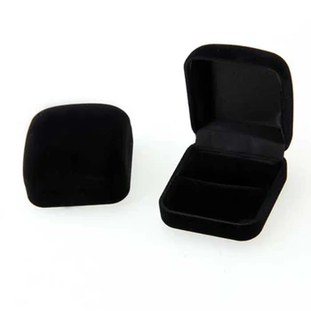 

Ring box couple of black velvet