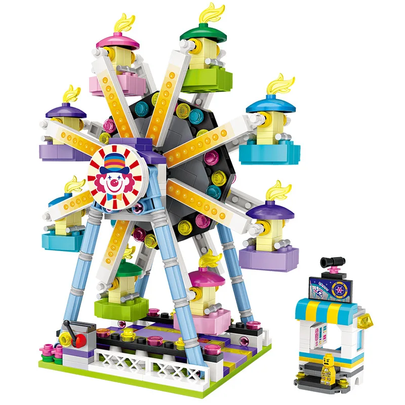 LOZ building blocks mini small particle children s educational toys DIY playground Ferris wheel mosaic 1